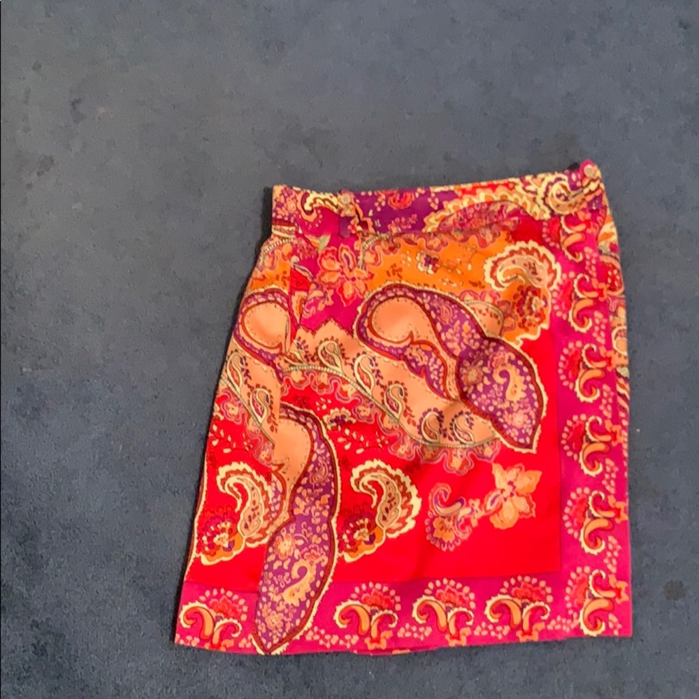 Silk Etcetera wrap skirt